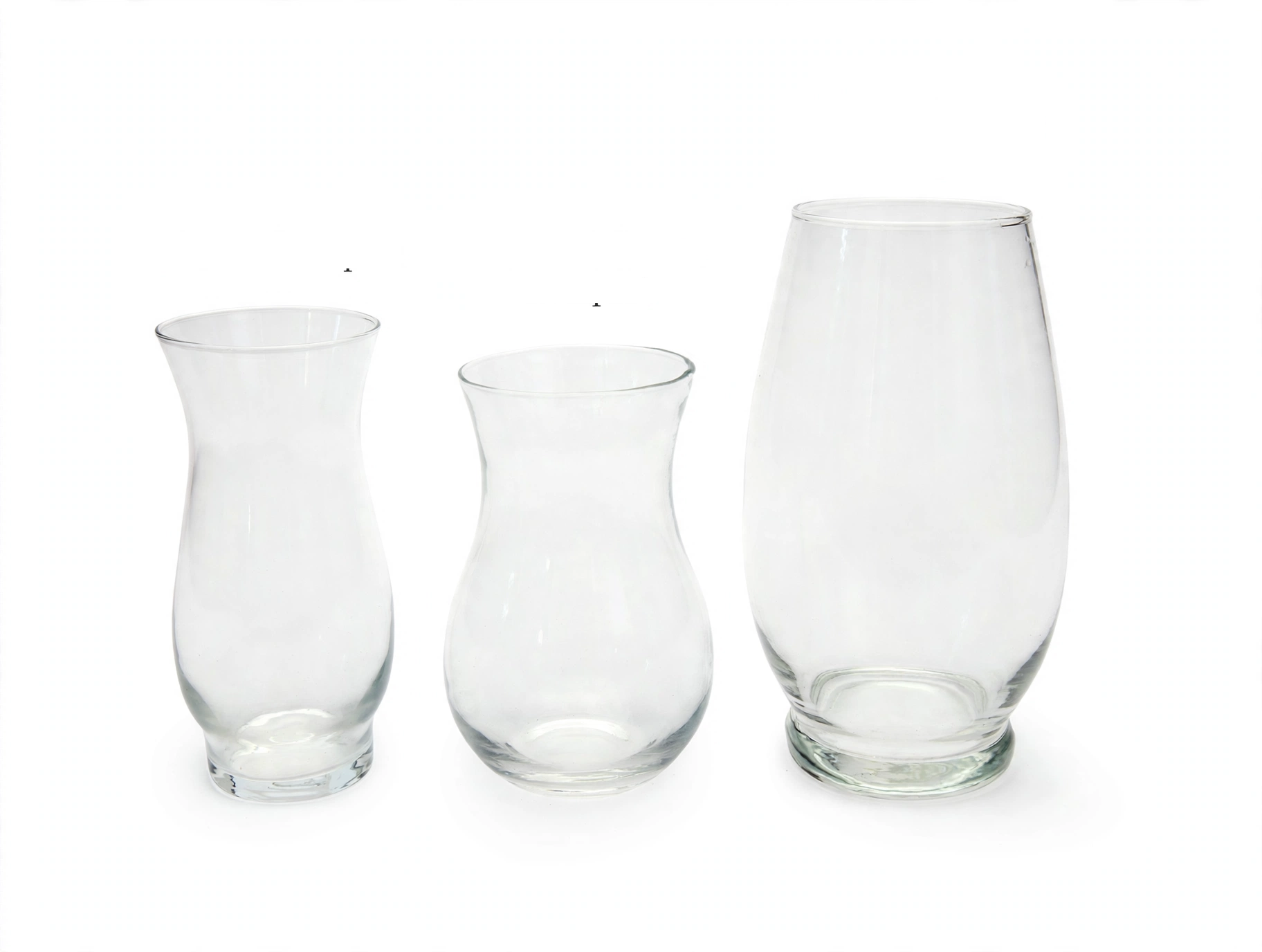 The Perfect Vase — clear glass vases in Petite, Classic, Premium, and Statement sizes